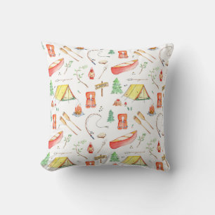 Outdoor Adventure Watercolor Kissen