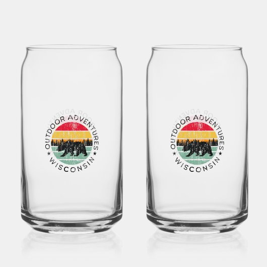 Outdoor Adventures Wisconsin Dosenglas (Vorderseite)