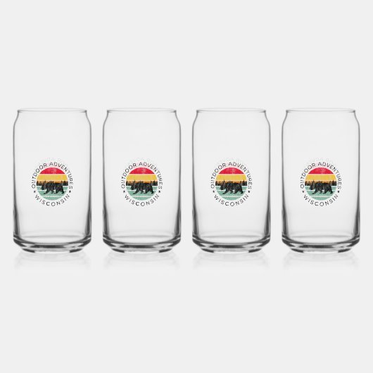 Outdoor Adventures Wisconsin Dosenglas (Vorderseite)