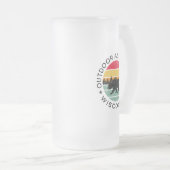 Outdoor Adventures Wisconsin Mattglas Bierglas (VorderseiteRechts)