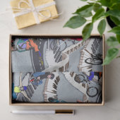 Outdoor-Aktivitäten auf Skateboards Seidenpapier (Geschenk)