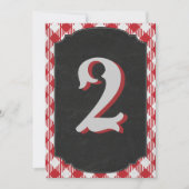 Outdoor Backyard GRILLEN Party Tischnummer (Vorderseite)