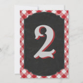 Outdoor Backyard GRILLEN Party Tischnummer (Rückseite)