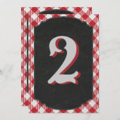 Outdoor Backyard GRILLEN Party Tischnummer (Vorne/Hinten)