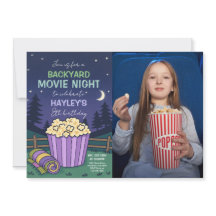 Outdoor Backyard Movie Night Birthday Foto