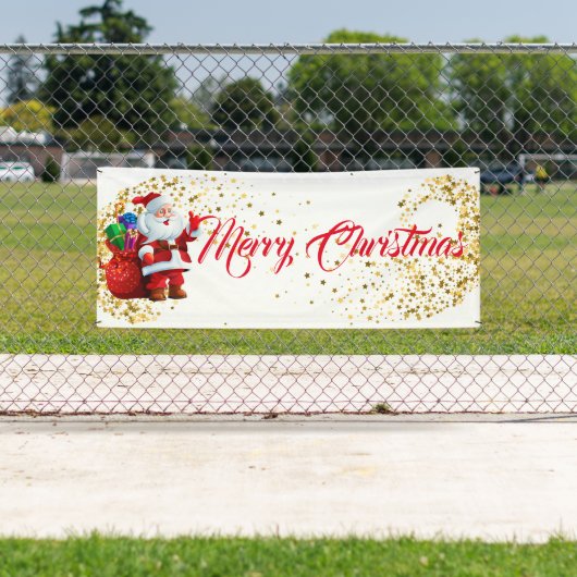 Outdoor Banner frohe Weihnachten (Insitu)