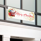 Outdoor Banner frohe Weihnachten (Äußeres Gebäude)