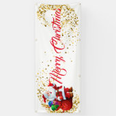 Outdoor Banner frohe Weihnachten (Vertikal)