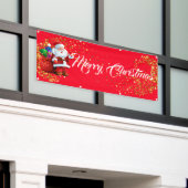 Outdoor Banner frohe Weihnachten (Äußeres Gebäude)