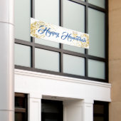 Outdoor Banner-Happy Hanukkah Banner (Äußeres Gebäude)