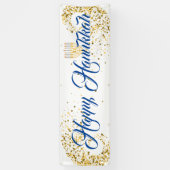 Outdoor Banner-Happy Hanukkah Banner (Vertikal)
