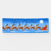 Outdoor Banner über die Stadt frohe Weihnachten (Horizontal)