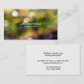 Outdoor Bokeh Visitenkarte (Vorne/Hinten)