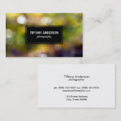 Outdoor Bokeh Visitenkarte (Vorne/Hinten)