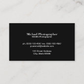 Outdoor Bokeh Visitenkarte (Rückseite)