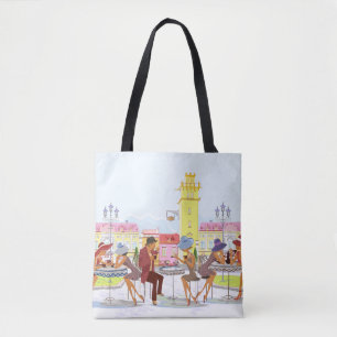 Outdoor Cafe All-Over-Print Tote Bag Tasche