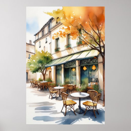 Outdoor Cafe Poster (Vorne)