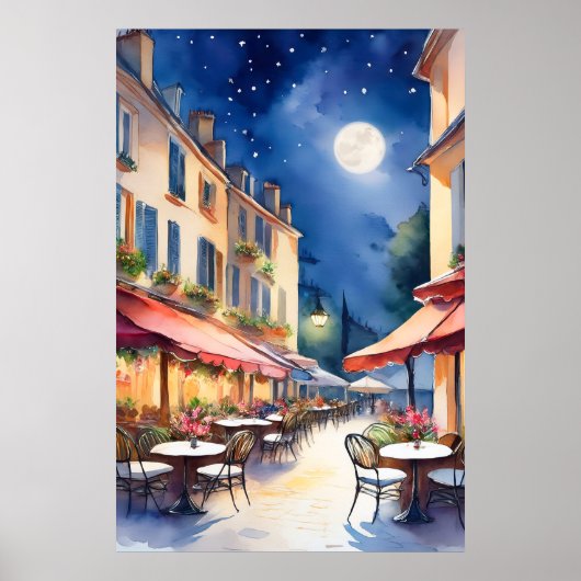 Outdoor Cafe Poster (Vorne)