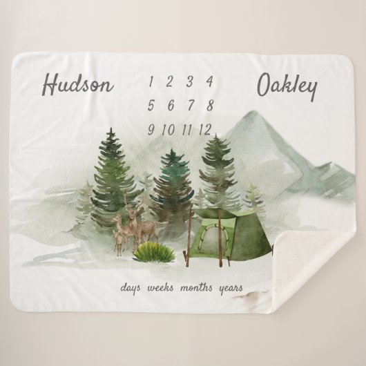 Outdoor Camping Adventure Twins Milestone Sherpadecke (Vorderseite (Horizontal))