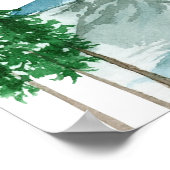 Outdoor Camping Bachelorette Begrüßungszeichen Poster (Ecke)