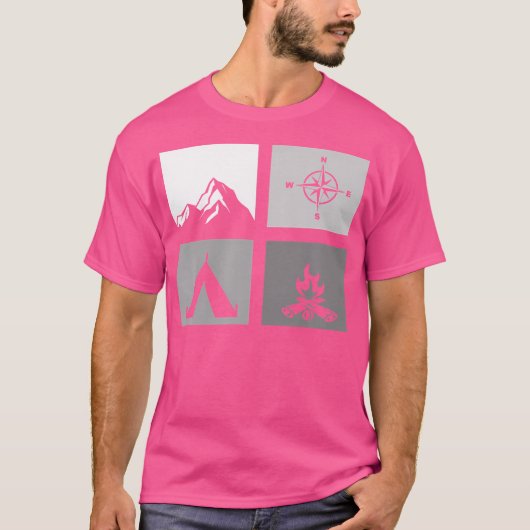 Outdoor Camping Backpackung Wanderung T-Shirt (Vorderseite)