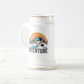 Outdoor/Camping Bier Tasse für Abenteuerlustige (Vorderseite Links)