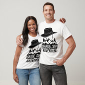 Outdoor Camping Hat Mountains Adventure Art T-Shirt (Unisex)