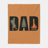 Outdoor Camping Papa glücklicher Camper Fleecedecke (Vorderseite)
