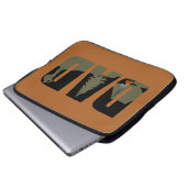 Outdoor Camping Papa glücklicher Camper Laptopschutzhülle (Vorne Knopf)