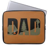 Outdoor Camping Papa glücklicher Camper Laptopschutzhülle (Vorderseite)