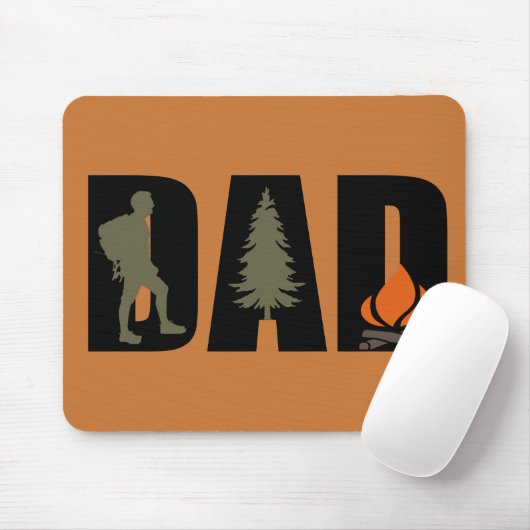 Outdoor Camping Papa glücklicher Camper Mousepad (Mit Mouse)