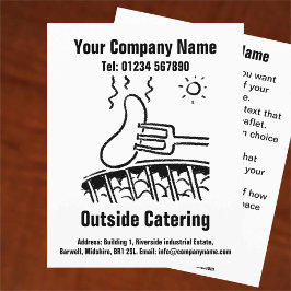 Outdoor Catering Cartoon Design Flyer