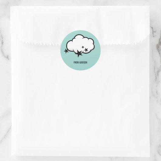 Outdoor Cloud Valentine Aufkleber (Tasche)