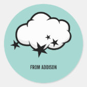 Outdoor Cloud Valentine Aufkleber (Vorderseite)