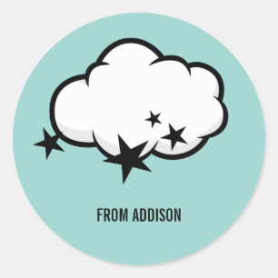 Outdoor Cloud Valentine Aufkleber