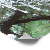 Outdoor Country Wedding Chandelier in den Kiefern Poster (Ecke)