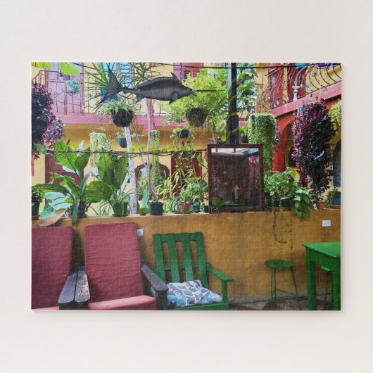 Outdoor Courtyard Café Puzzle (Horizontal)