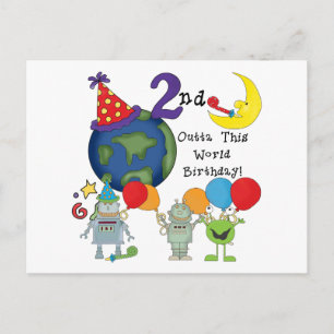 Outdoor Diese Welt 2. Geburtstagsgeschirr Postkarte