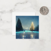 Outdoor-Eis-Skaten Mitteilungskarte (Vorderseite/Rückseite Beispiel)