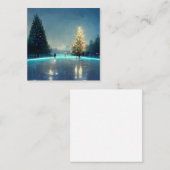 Outdoor-Eis-Skaten Mitteilungskarte (Vorne/Hinten)