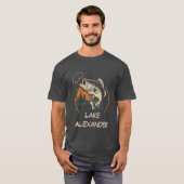 Outdoor Fisherman Custom Lake Fishing T - Shirt (Vorne ganz)
