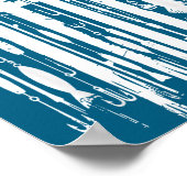 Outdoor Fishing American Flag Fisherman Fish Lover Poster (Ecke)