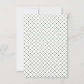 Outdoor Fishing Lure Hook Wedding Ring Kraft RSVP Karte (Rückseite)