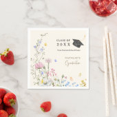 Outdoor Floral Garden Graduate Party Paper Napkin Serviette (Beispiel)
