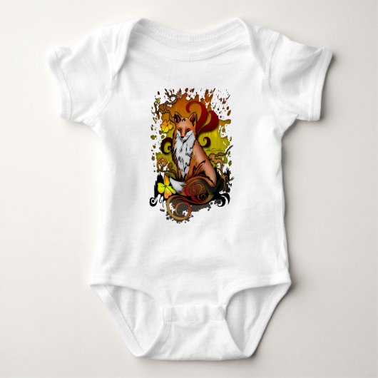 Outdoor Fox Baby Strampler (Vorderseite)