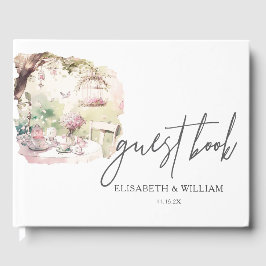 Outdoor Garden Wedding Personalisiert Gästebuch