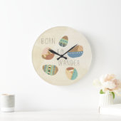 Outdoor Geo IX Born Große Wanduhr (Zuhause)