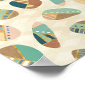 Outdoor Geo Step | Aquamarines Muster Poster (Ecke)