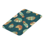 Outdoor Geo Step | Blaues Muster Magnet (Linke Seite)