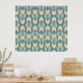 Outdoor Geo Step | Geometric Arrow Pattern Poster (Küche)
